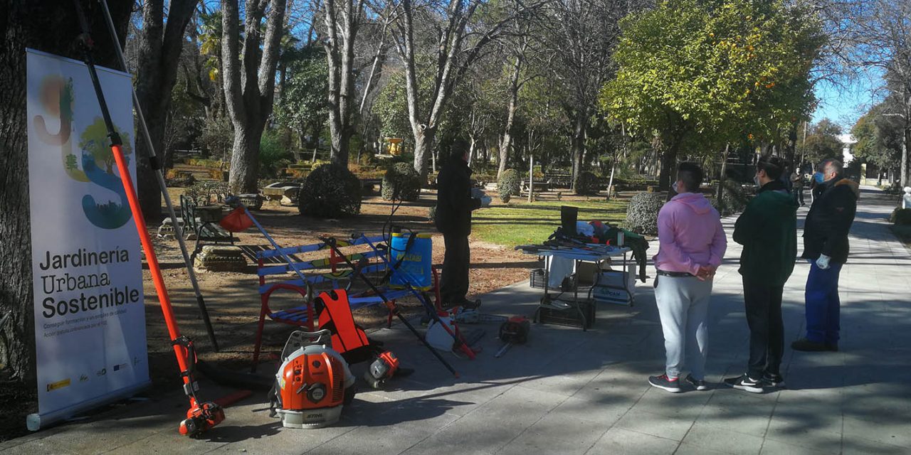 La Diputación de Jaén forma en Andújar a personas desempleadas en jardinería urbana sostenible