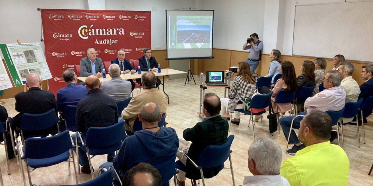 El delegado del Gobierno explica a empresarios de Andújar el impulso económico y social que supondrá la remodelación de la carretera A-311