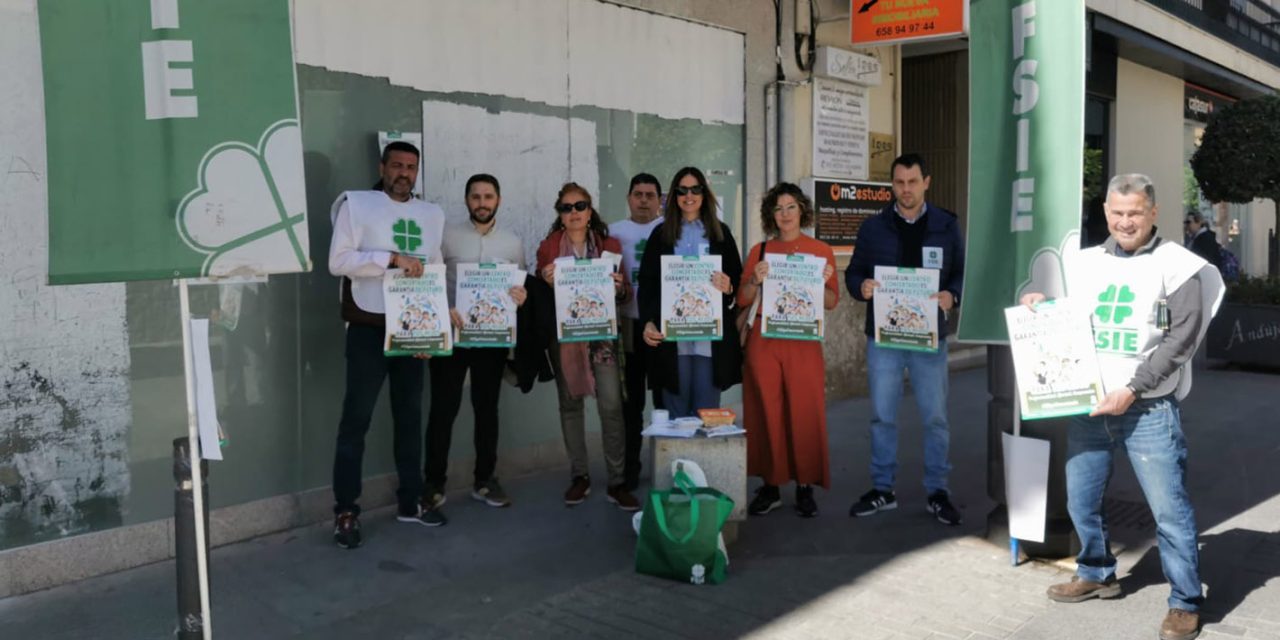 FSIE sale a las calles de Andújar para visibilizar a la Escuela Concertada