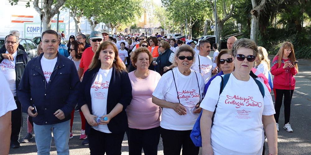 Unas 800 personas participan en la Marcha Intergeneracional “Andújar contagia Salud” con motivo del Día Mundial de la Salud